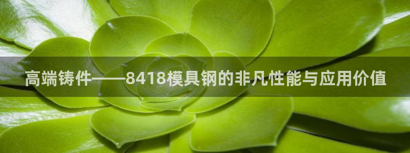 太阳集团城网官方入口：高端铸件——8418模具钢的非凡性能与应用价值