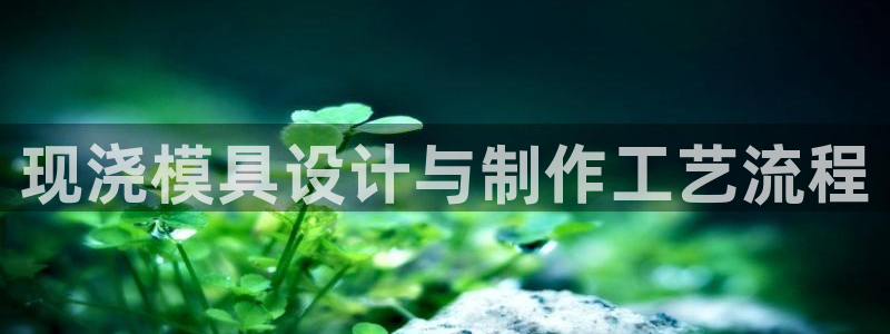 太阳成集团电子游戏：现浇模具设计与制作工艺流程